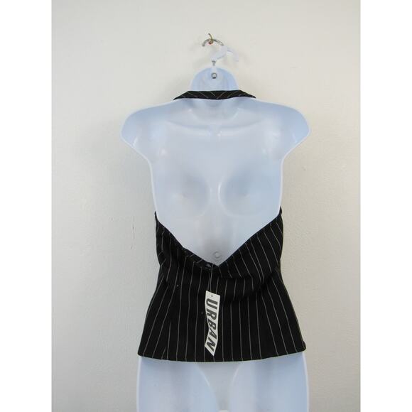 NWT Urban Outfitters Med Silence + Noise Aliyah Stripe Halter Top *small flaw* - Picture 7 of 9